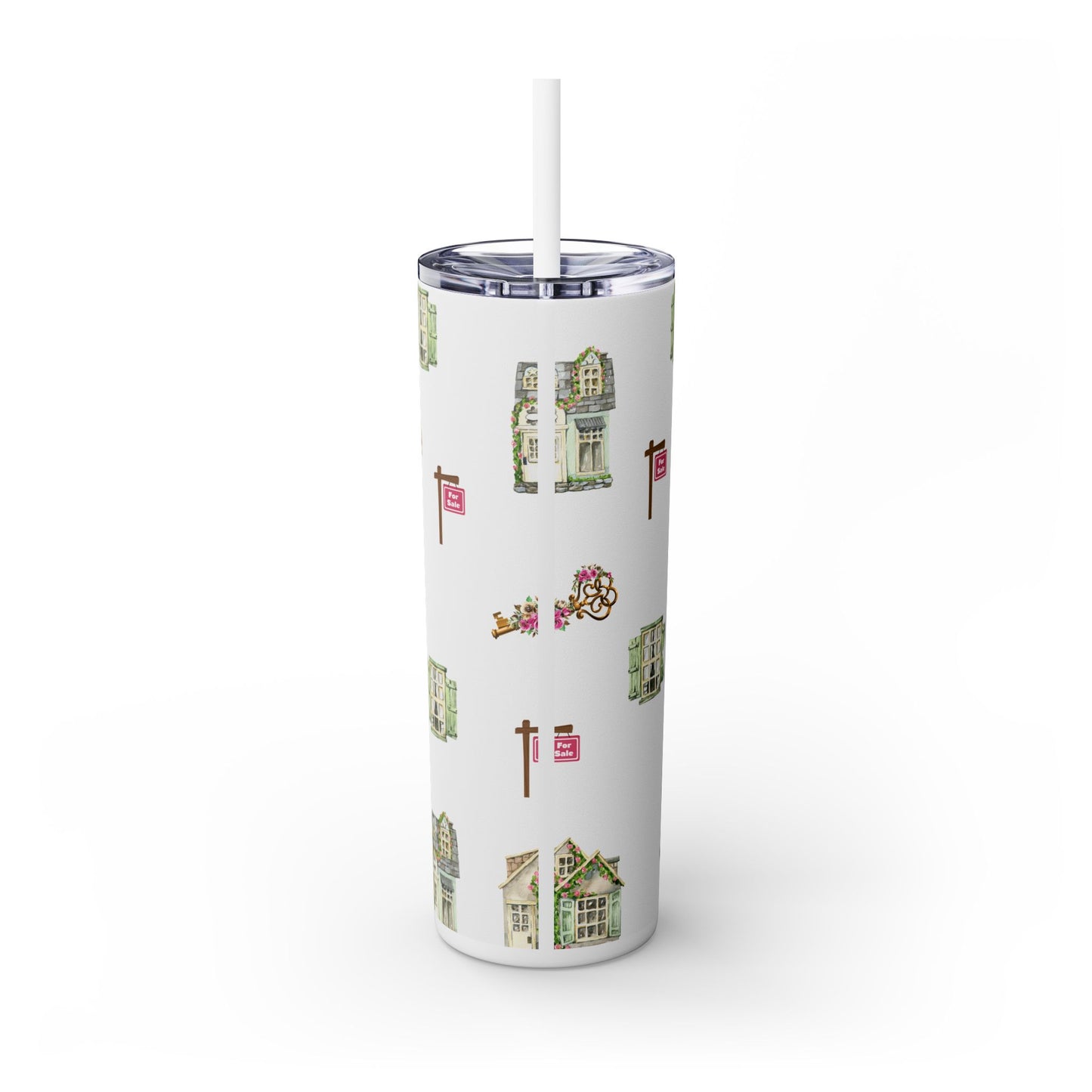 #RealtorLife Messy Hair Tumbler – 20 oz Stainless Steel Mug with Sold Sunglasses Design