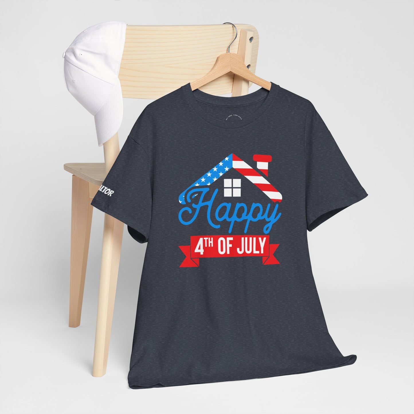 Happy 4th of July Realtor Tee – Stars, Stripes & Sold Signs