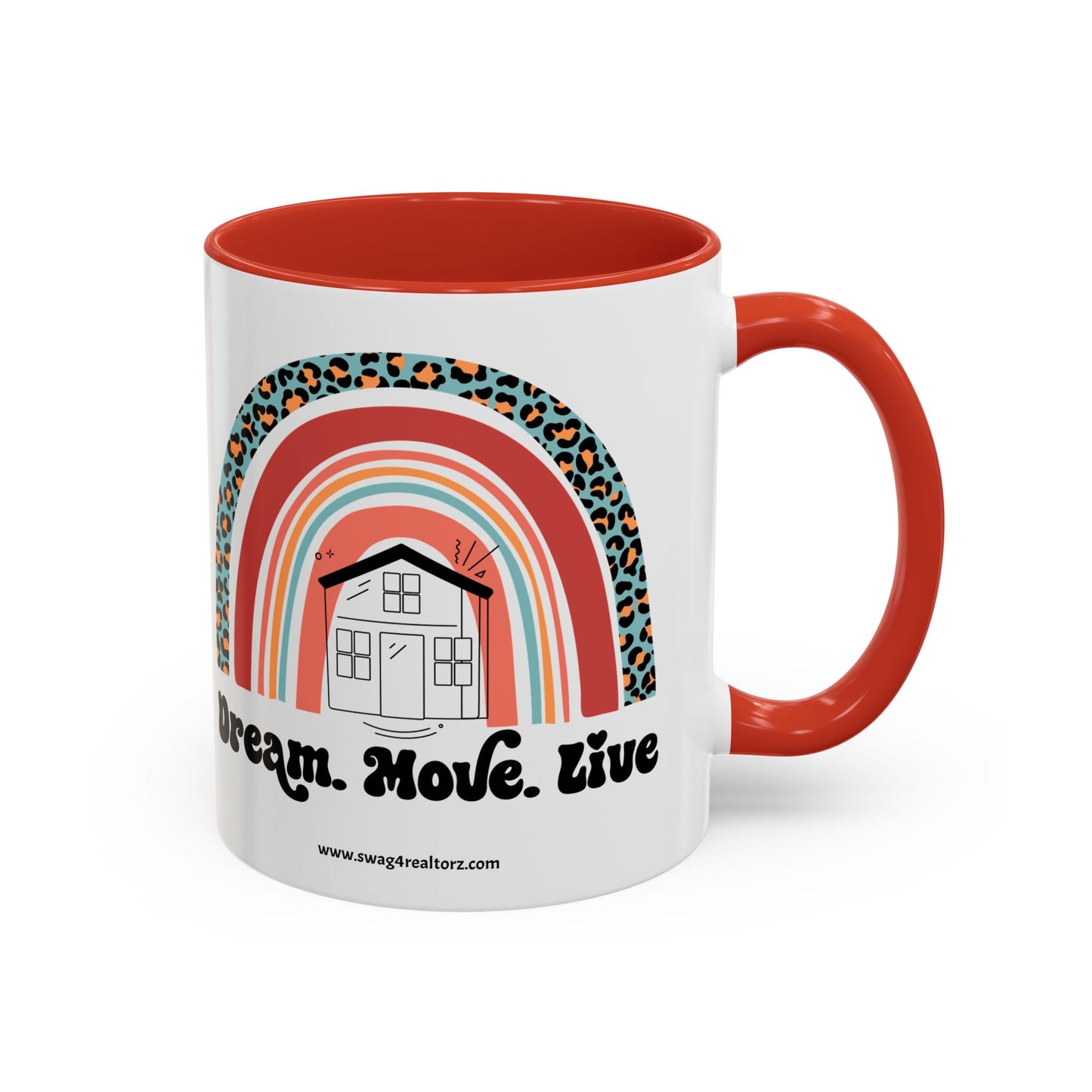 Dream Move Live Realtor Accent Coffee Mug (11, 15oz)