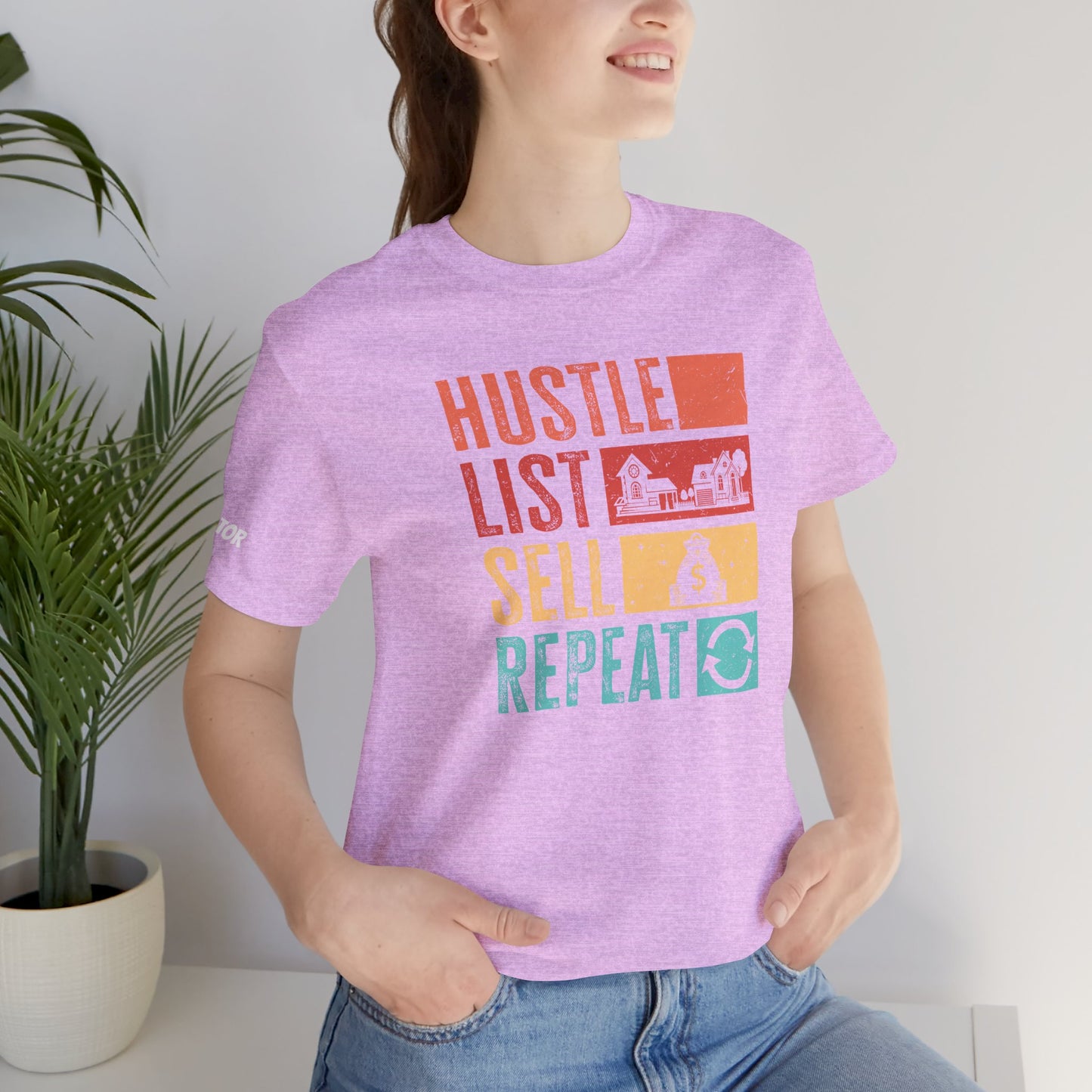 π‘ Hustle. List. Sell. Repeat. β The Official Realtor Mantra Tee! π‘