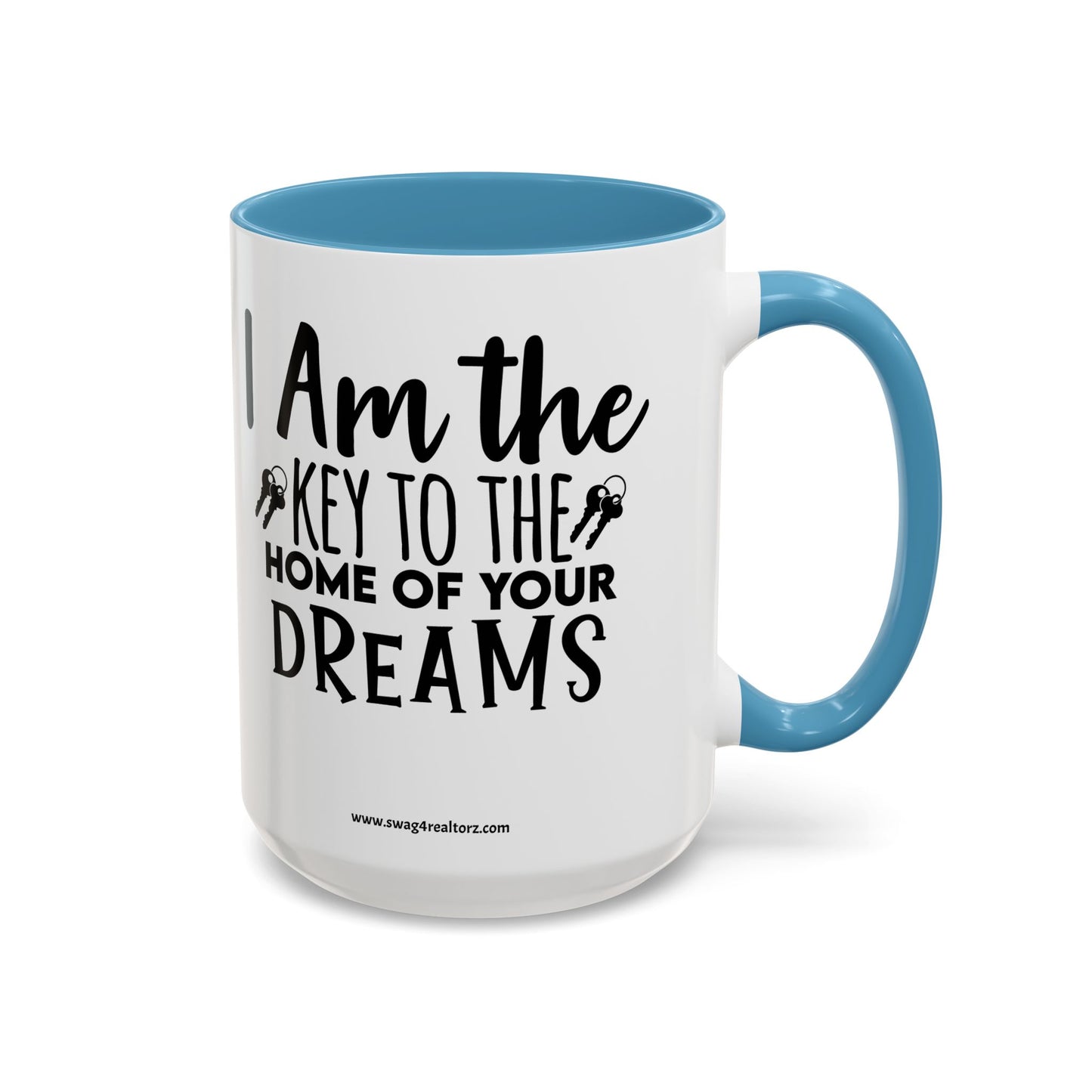 I Am The Key Realtor Accent Coffee Mug (11, 15oz)