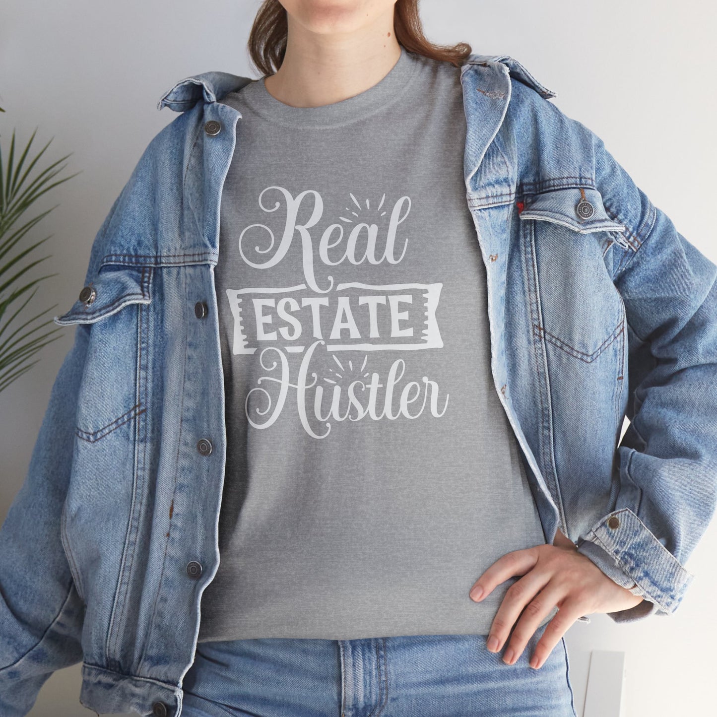 💰 "Real Estate Hustler" Tee – Because You’re Out Here Selling Homes, Not Dreams! 🏡