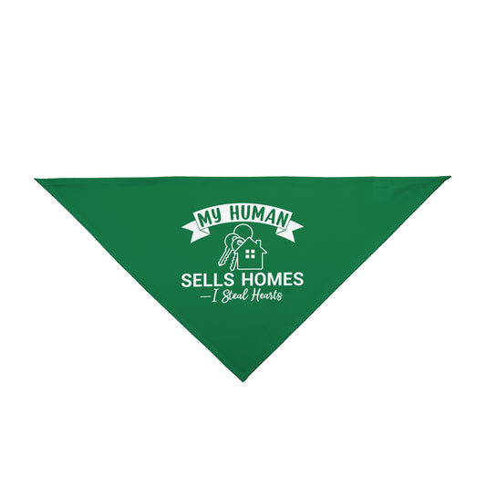 Real Estate Dog Bandana – My Human Sells Homes, I Steal Hearts