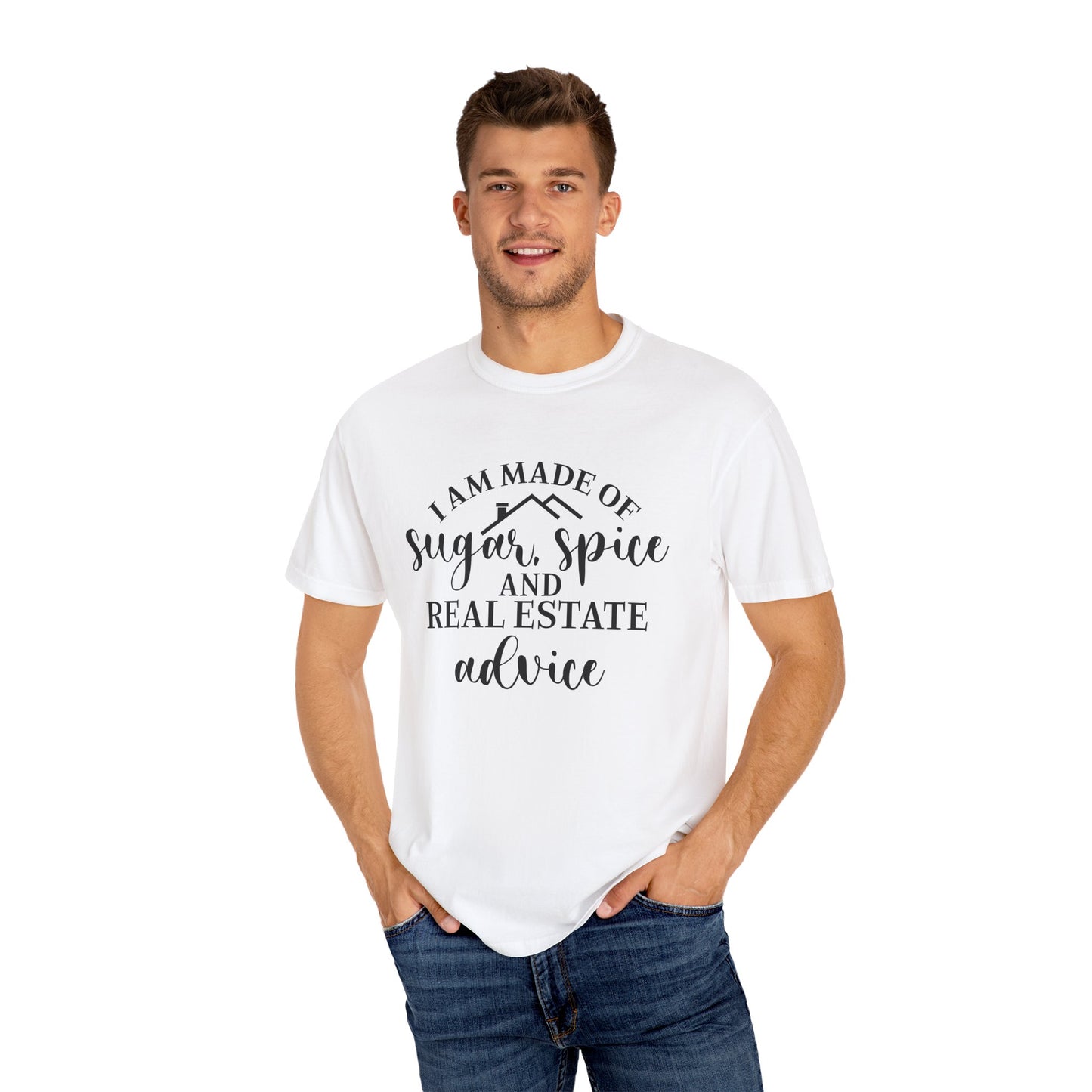 Made of Sugar, Spice, and Real Estate Advice Funny Real Estate T-Shirt