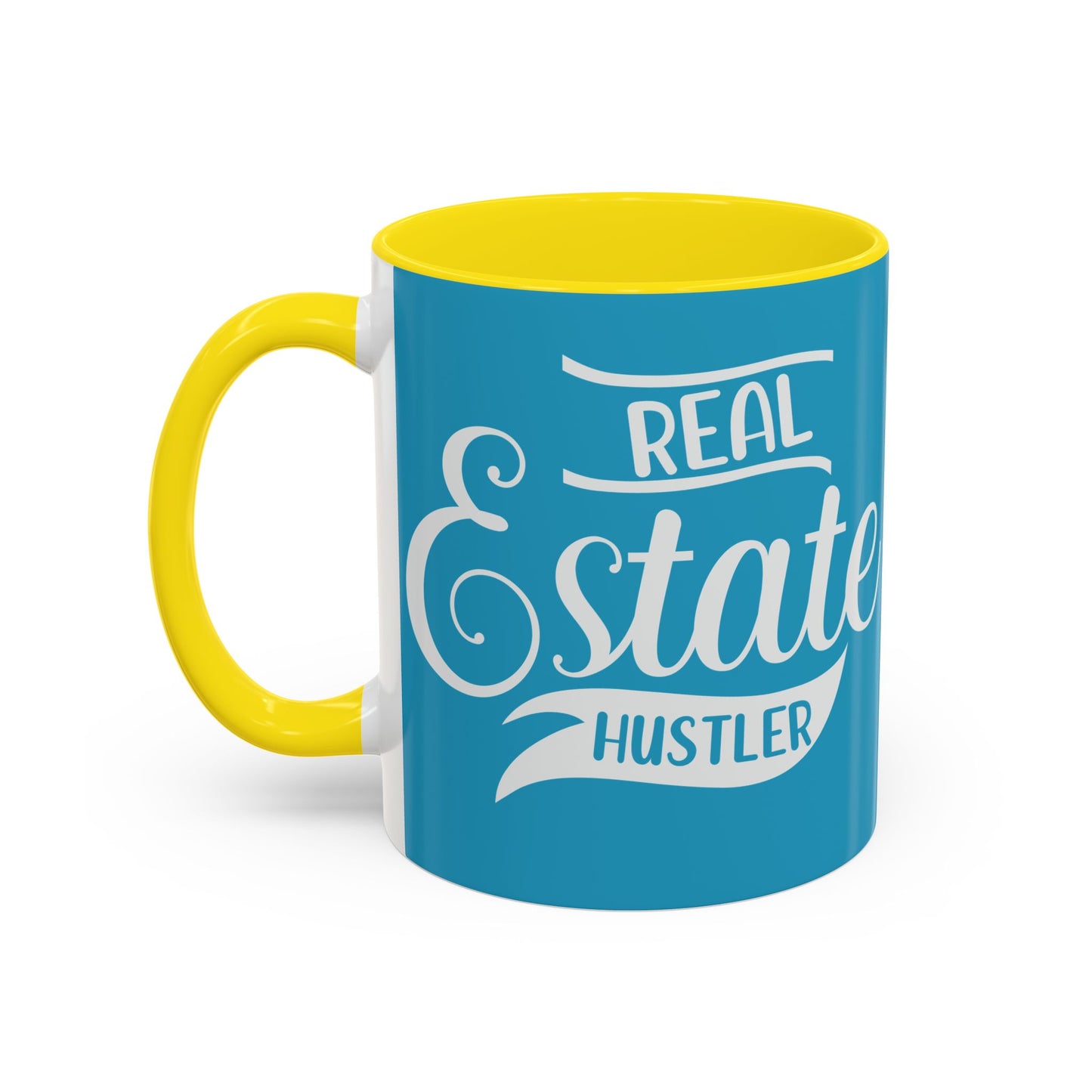 Real Estate Hustler Realtor Accent Coffee Mug (11, 15oz)