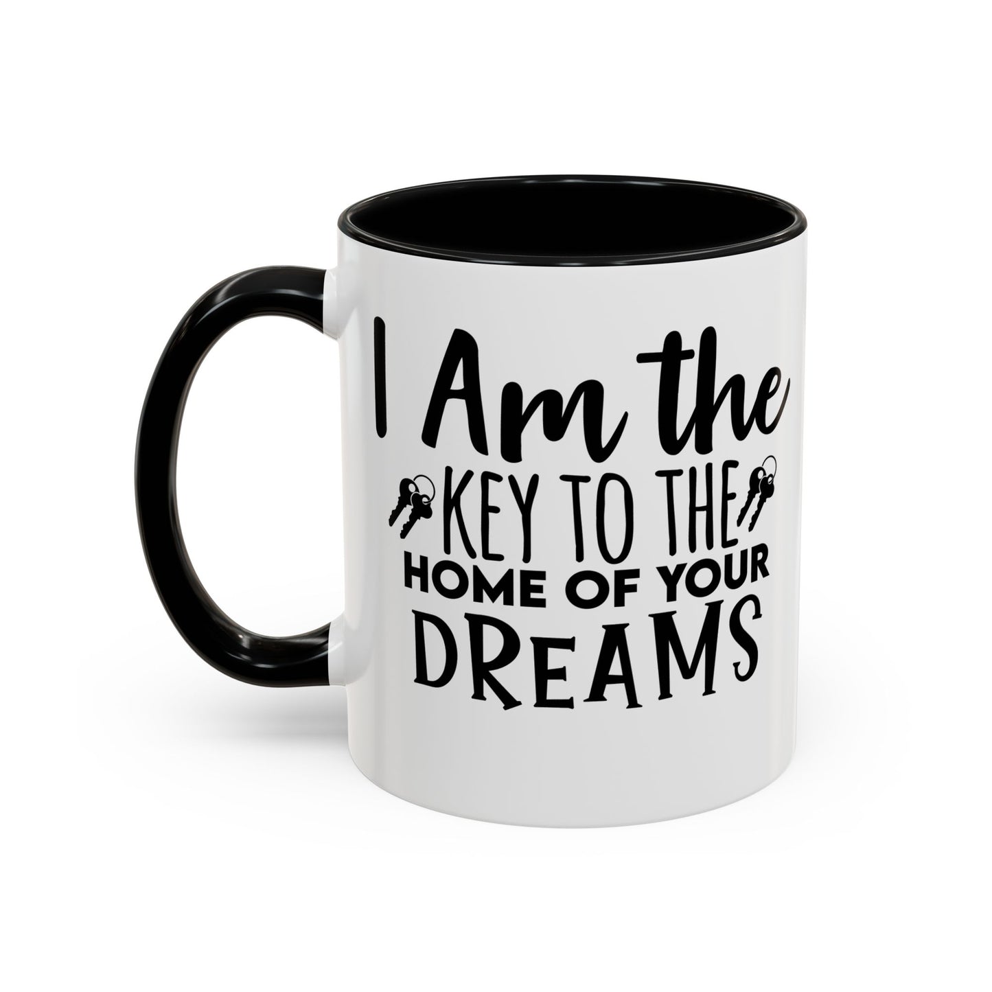 I Am The Key Realtor Accent Coffee Mug (11, 15oz)