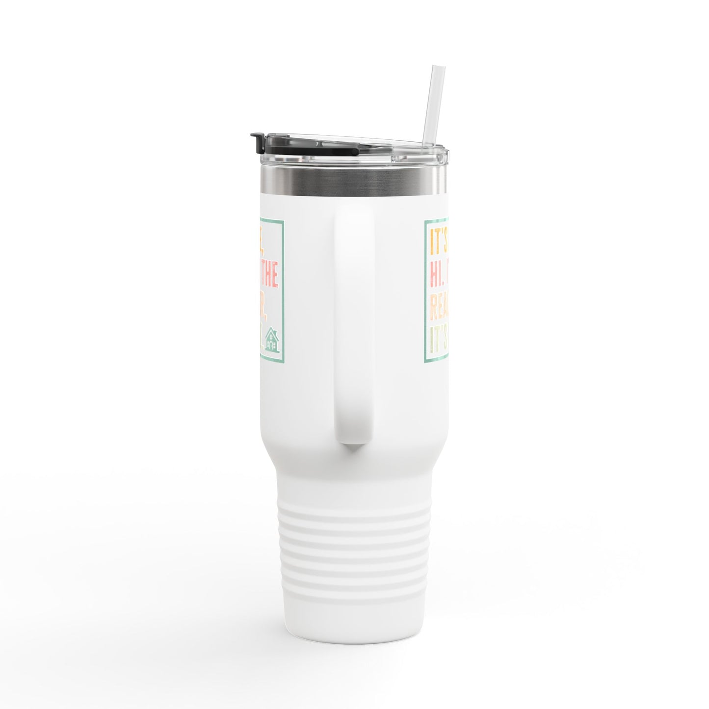 It’s Me. I’m the Realtor. Tumbler – 40 oz Stainless Steel Mug with Funny Pastel Text