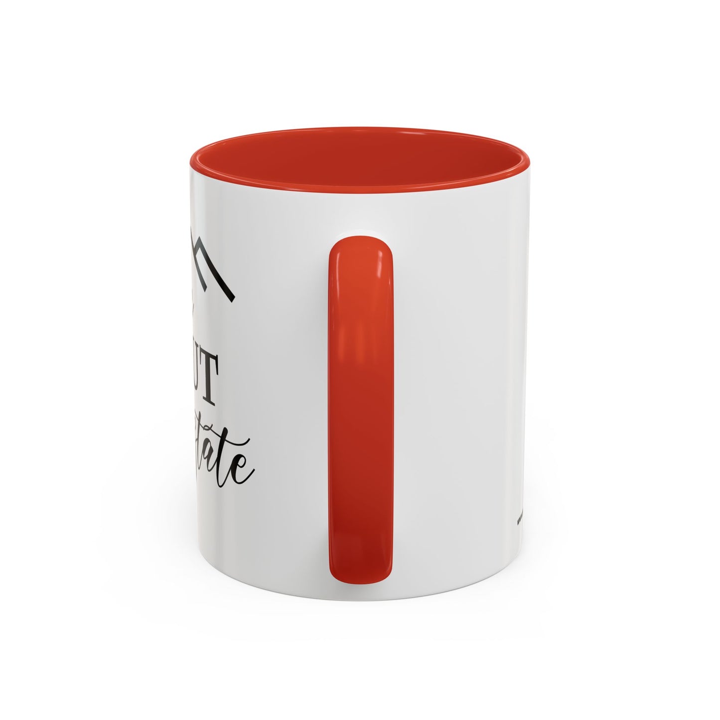 Ask Me About Real Estate Realtor Accent Coffee Mug (11, 15oz)