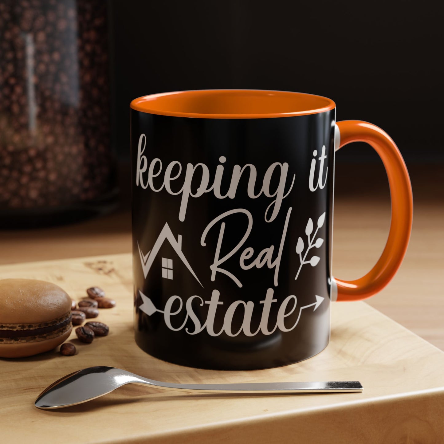 Keeping It Real Estate Realtor Accent Coffee Mug (11, 15oz)