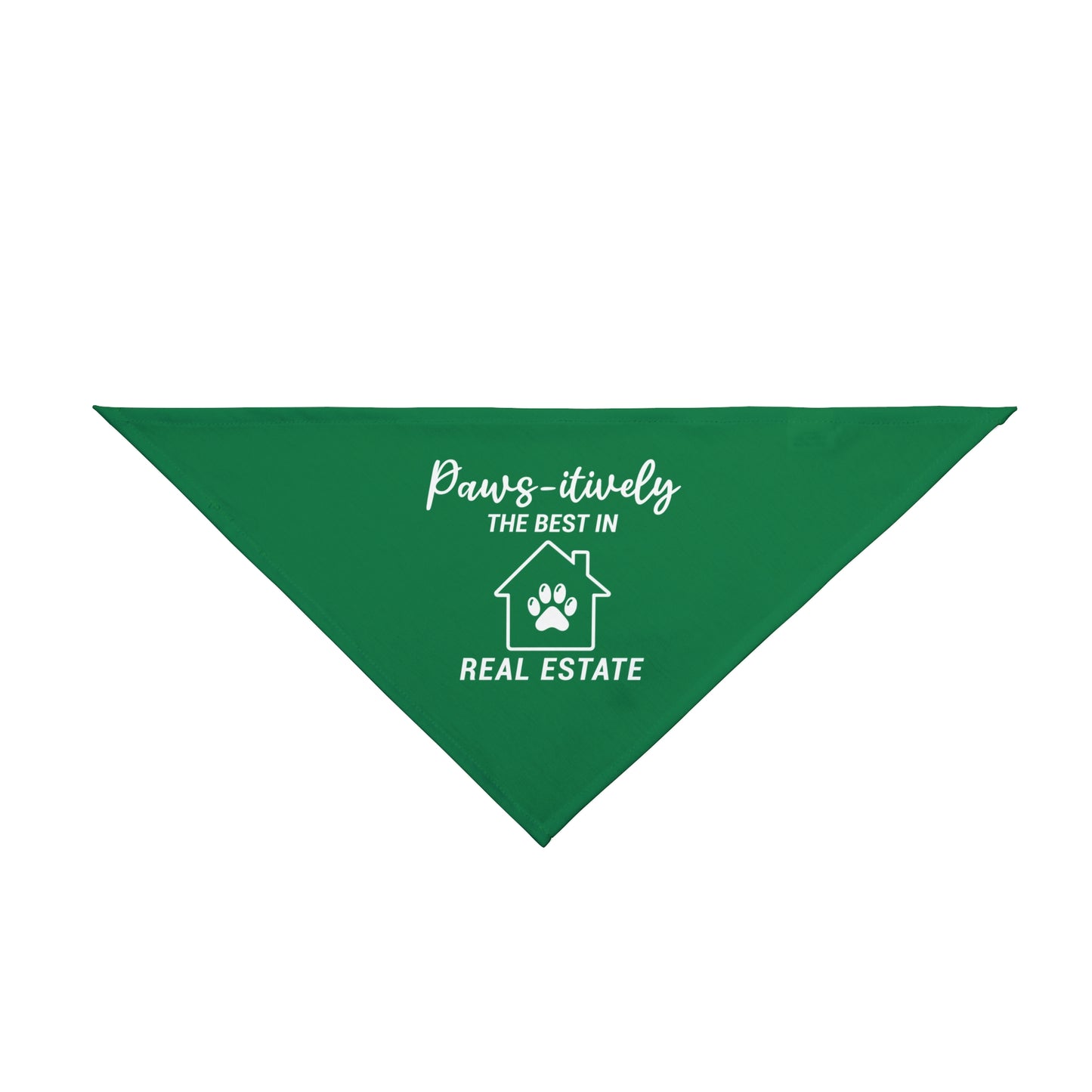 Paws-itively the Best in Real Estate – Funny Realtor Dog Bandana