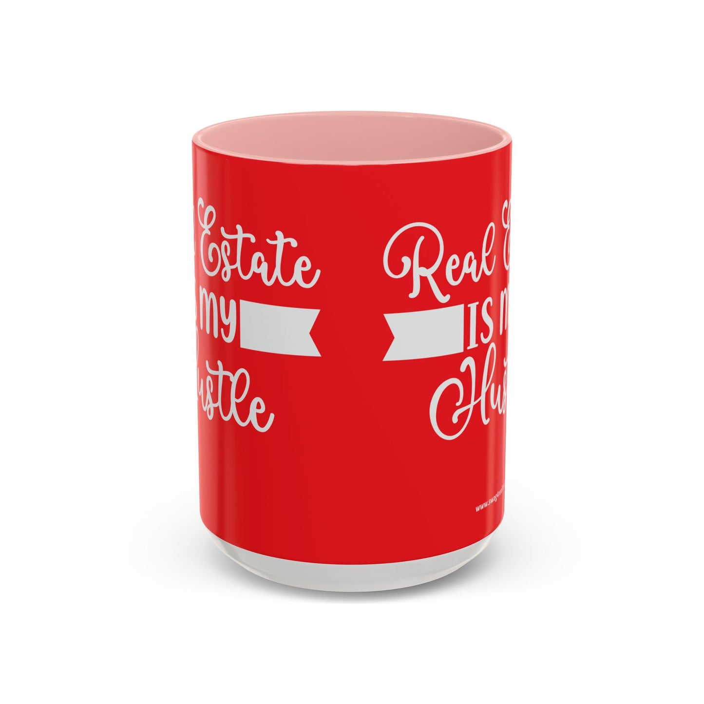 Real Estate Is My Side Hustle Realtor Accent Coffee Mug (11, 15oz)