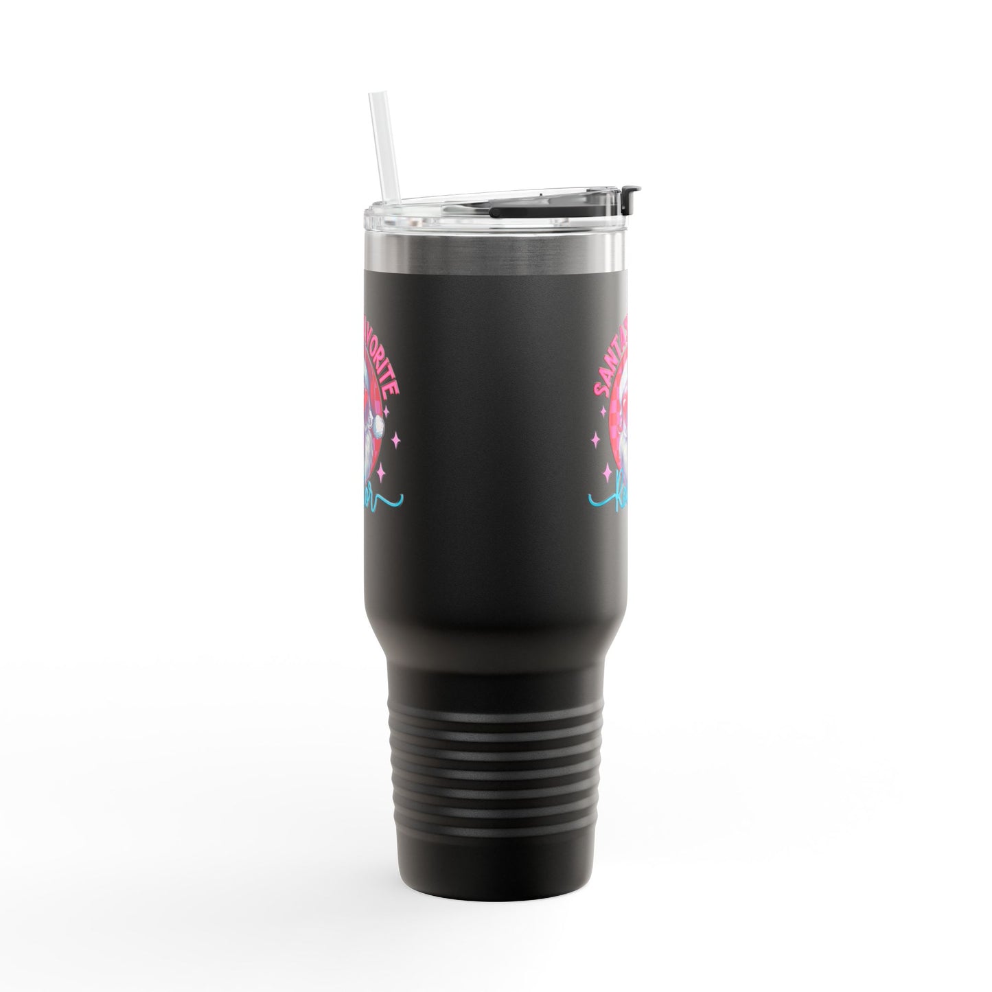 Santa’s Favorite Realtor Tumbler – 40 oz Stainless Steel Mug with Holiday Design