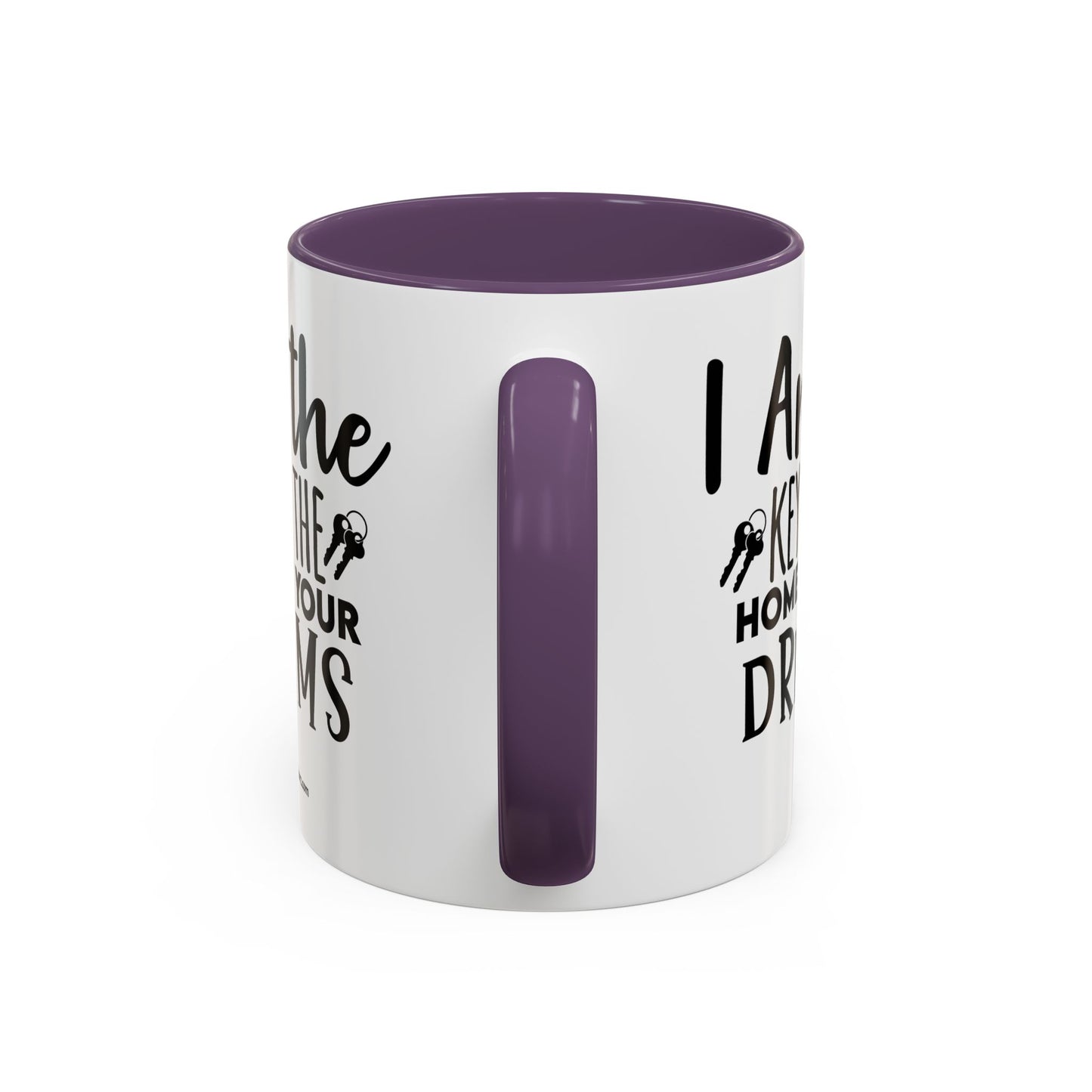 I Am The Key Realtor Accent Coffee Mug (11, 15oz)