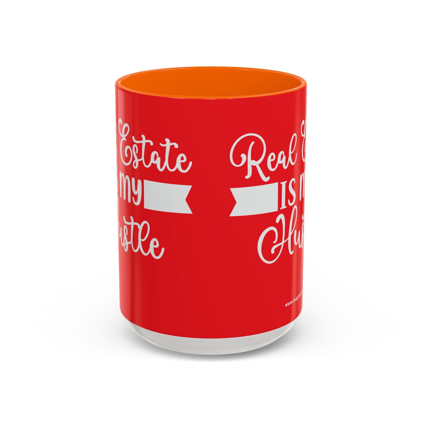 Real Estate Is My Side Hustle Realtor Accent Coffee Mug (11, 15oz)