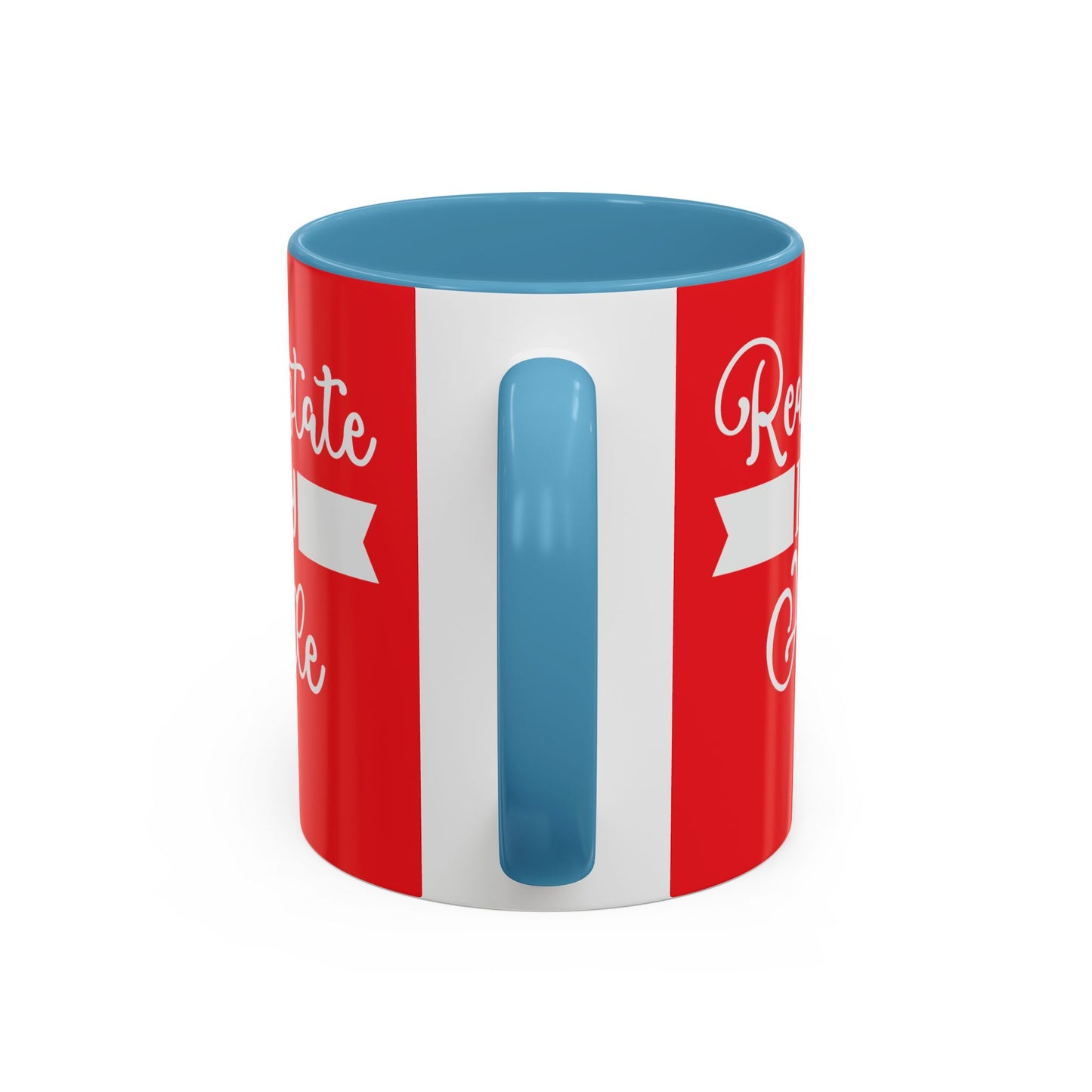Real Estate Is My Side Hustle Realtor Accent Coffee Mug (11, 15oz)