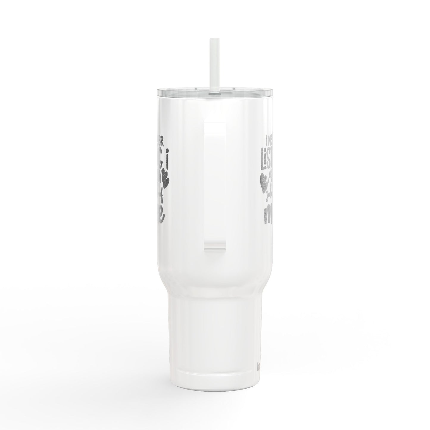I Need Your Listing Tumbler – 40 oz White Stainless Steel Mug for Realtors Who Sell Fast