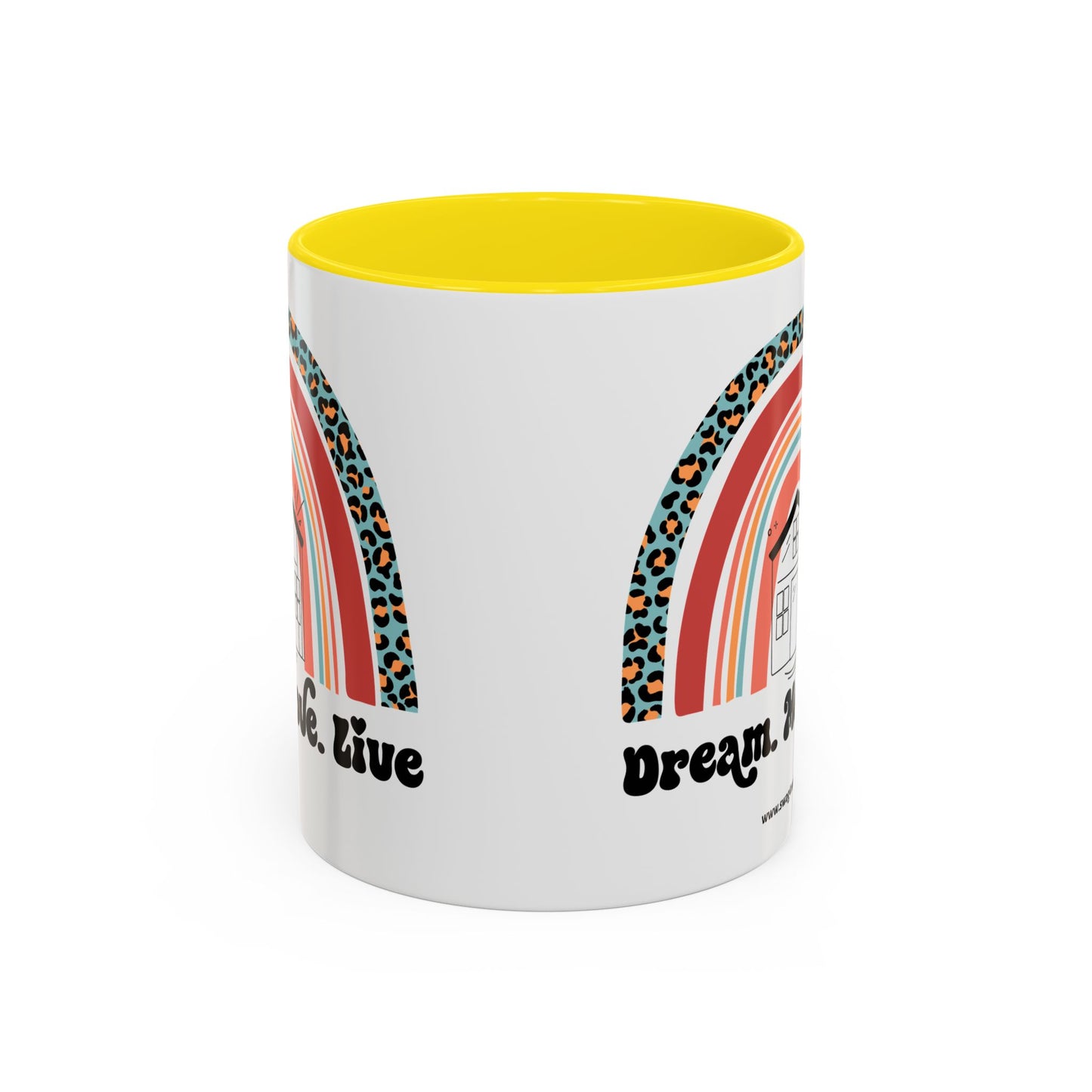 Dream Move Live Realtor Accent Coffee Mug (11, 15oz)