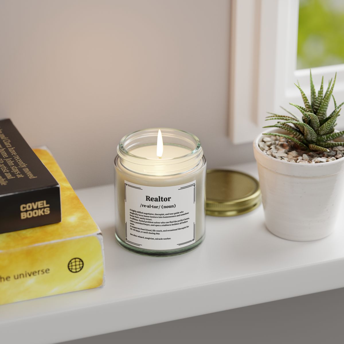 Realtor Definition Candle – Because Selling Homes Smells Like Success!