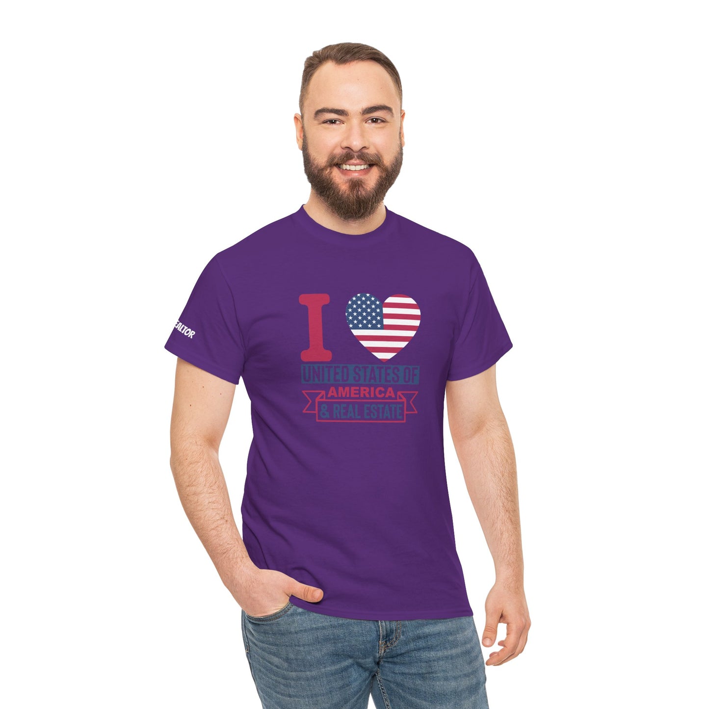I ❤️ United States of America & Real Estate Tee – Freedom, Fireworks, and For Sale Signs 💥🏡