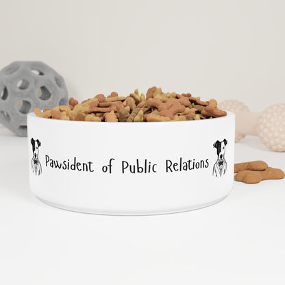 Pawsident of Public Relations – Realtor Dog Bowl for Your Top Spokespaw
