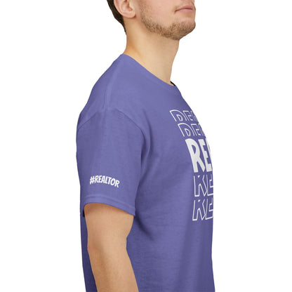 REALTOR Stacked Tee – Loud. Proud. On Repeat. 🔁🏡