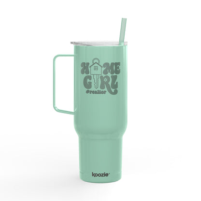 Home Girl #Realtor Tumbler – 40 oz Stainless Steel Mug with House Key Design