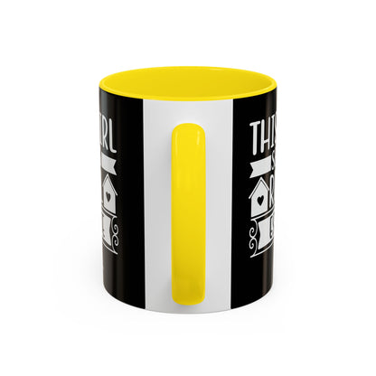 This Girl Sells Real Estate Realtor Accent Coffee Mug (11, 15oz)