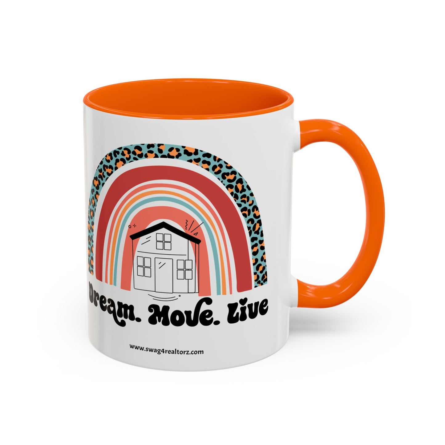 Dream Move Live Realtor Accent Coffee Mug (11, 15oz)