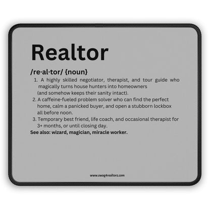 Funny Realtor Definition Gaming Mouse Pad