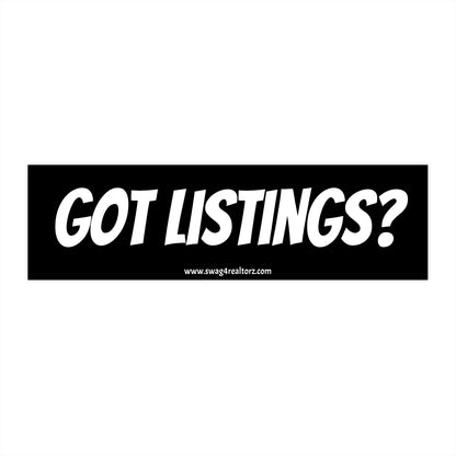 📋 Got Listings? Realtor Bumper Sticker – Because Your Trunk Needs a Lead Gen Strategy 🚘💼