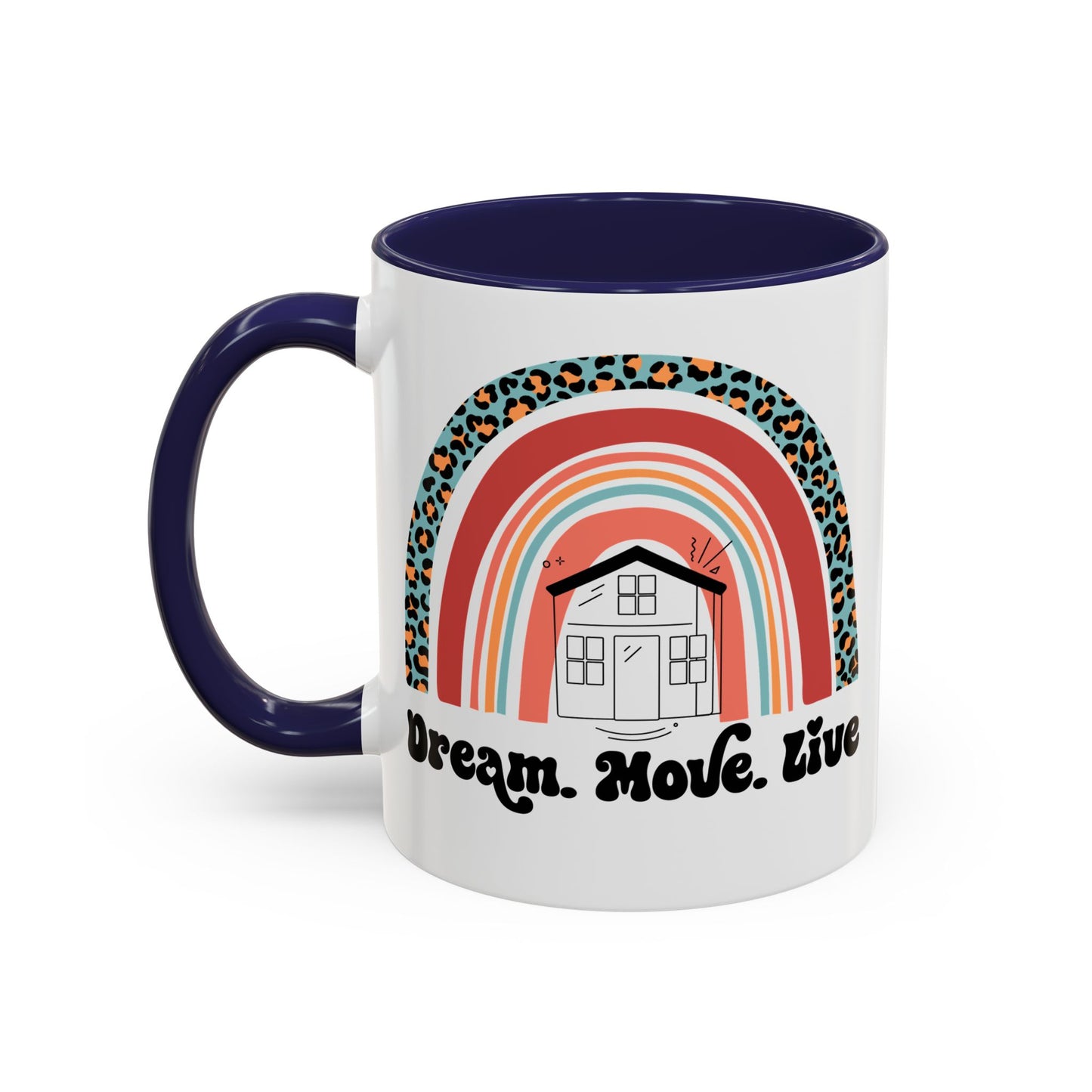 Dream Move Live Realtor Accent Coffee Mug (11, 15oz)