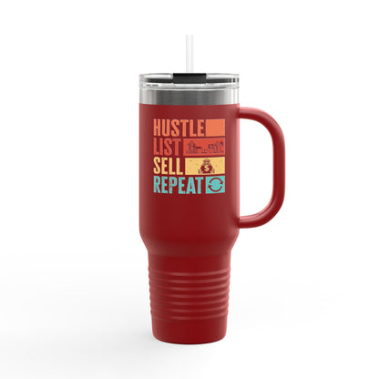 Hustle. List. Sell. Repeat. Tumbler – Built for the Nonstop Agent Grind 🔁☕🏘️