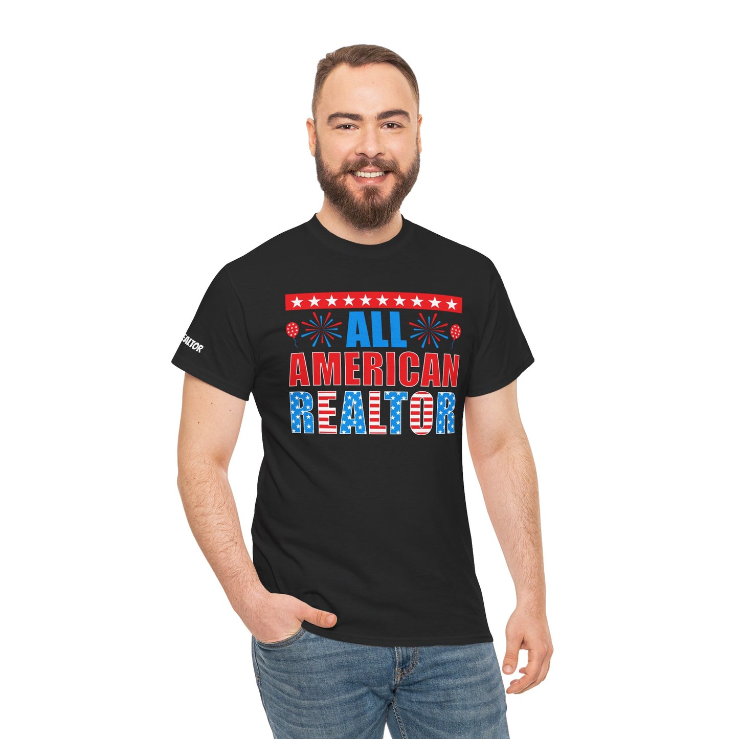 🎇 All American Realtor Tee – Red, White, & Ready to List! 🇺🇸🏠