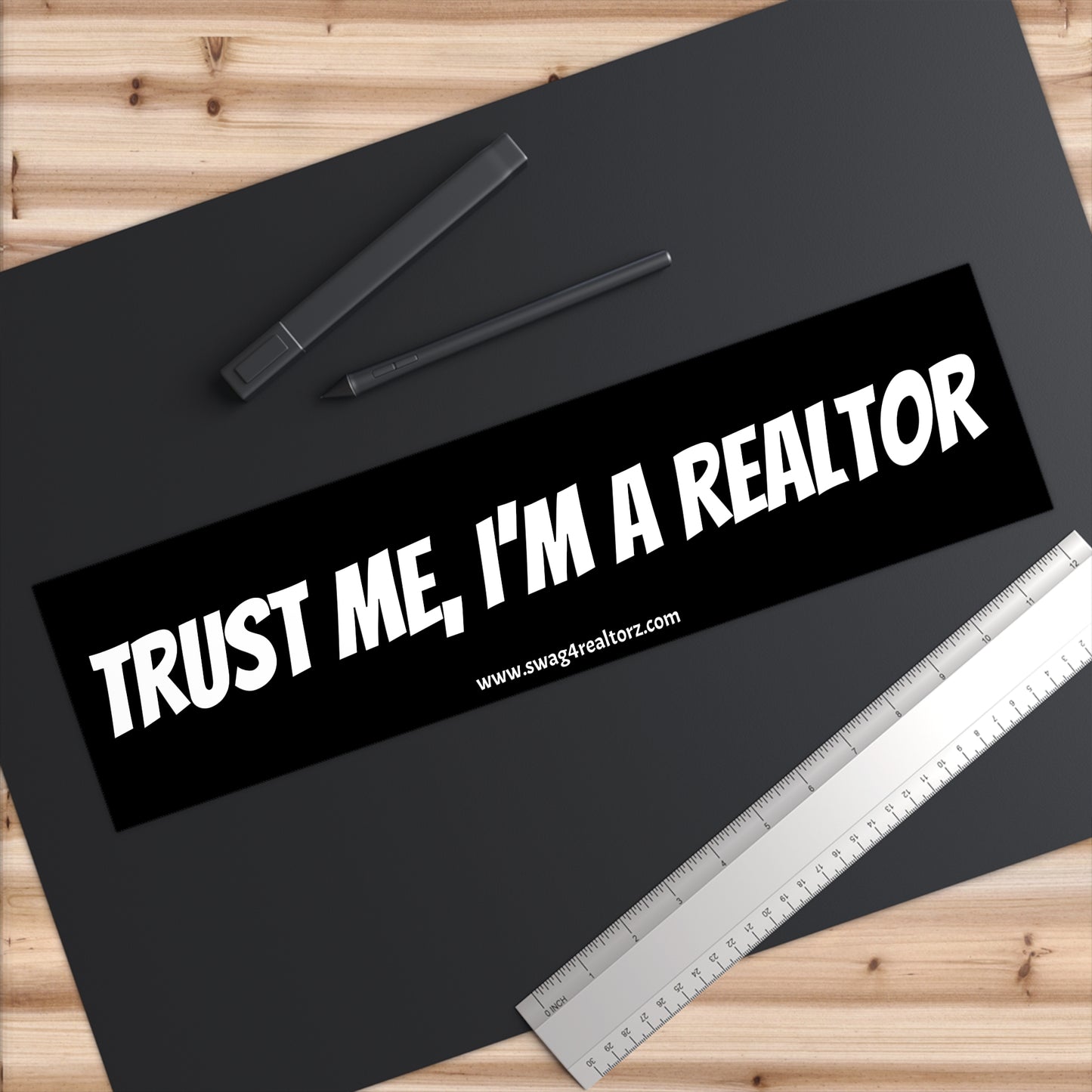 🤝 Trust Me, I’m a Realtor Bumper Sticker – The Official Seal of Confidence (and Chaos) 🚗🏡