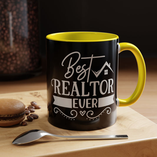 Best Realtor Ever Accent Coffee Mug (11, 15oz)