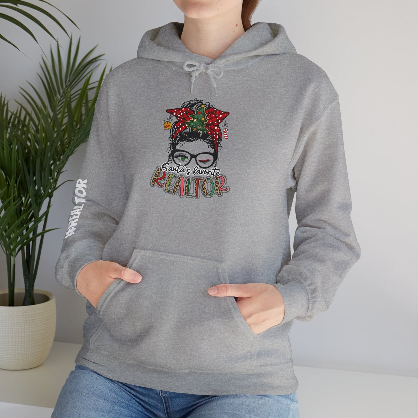 🎀 Santa’s Favorite Realtor Hoodie – Sleighin’ Homes in Style!