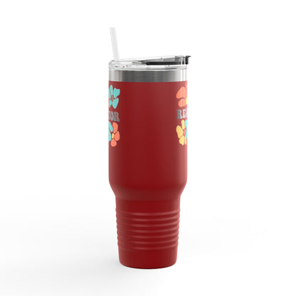 Colorful Floral Realtor 40oz Tumbler – Real Estate with a Pop of Personality 🌼☕💪