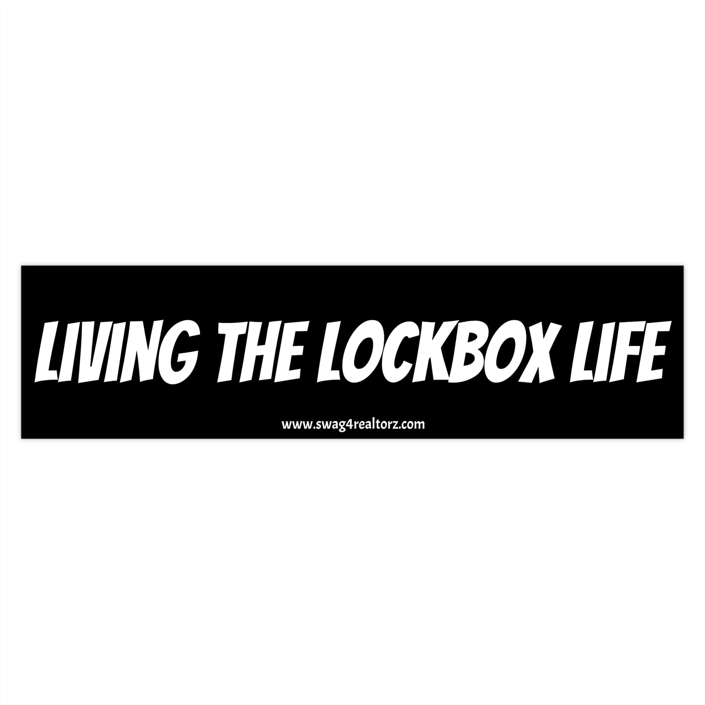 🔑 Living the Lockbox Life Bumper Sticker – Because Realtors Don’t Sleep, They Show! 🚪🚗