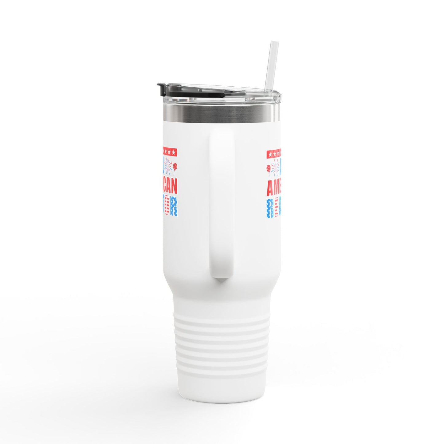 All American Realtor Tumbler – 40 oz Stainless Steel Mug with Patriotic Fireworks Design