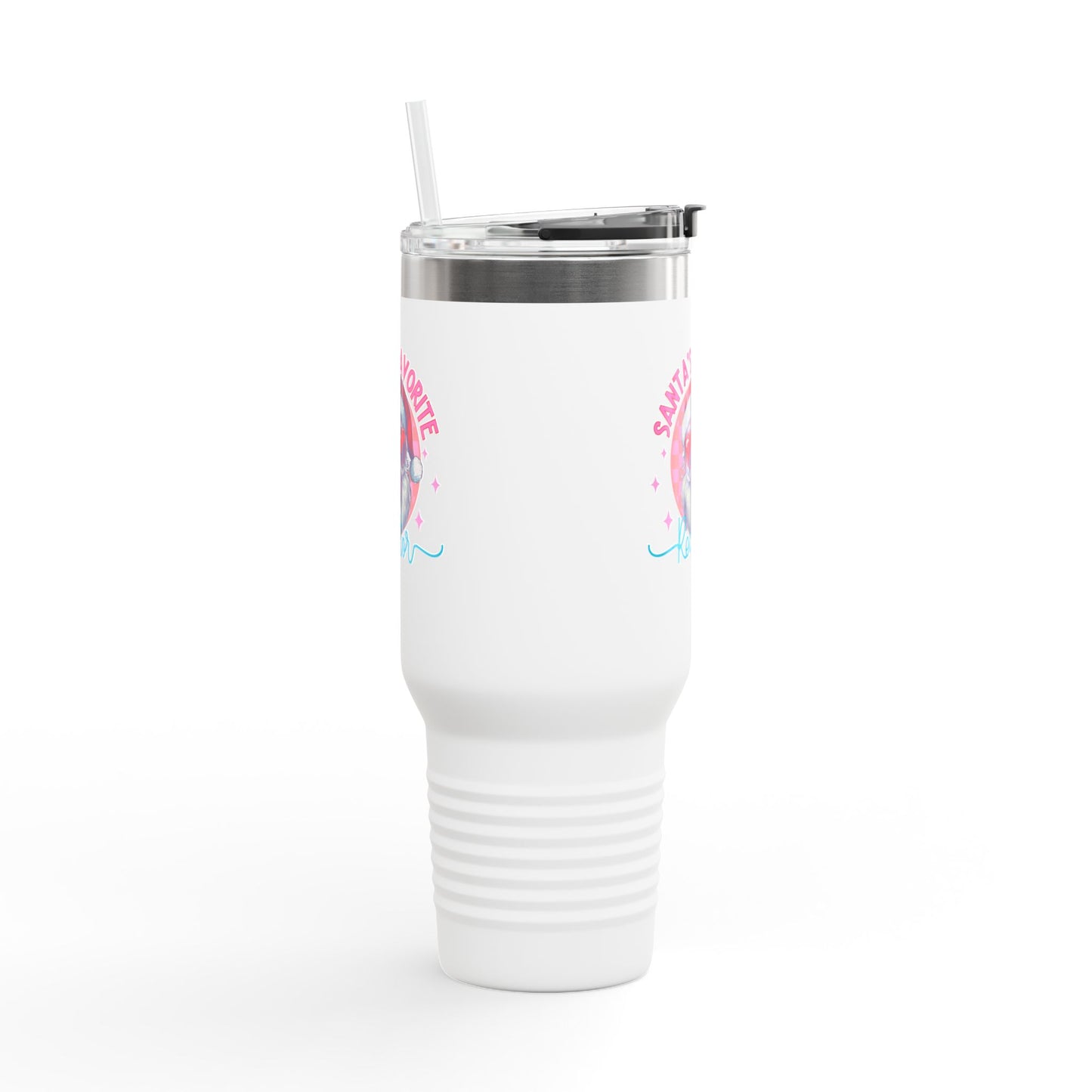 Santa’s Favorite Realtor Tumbler – 40 oz Stainless Steel Mug with Holiday Design