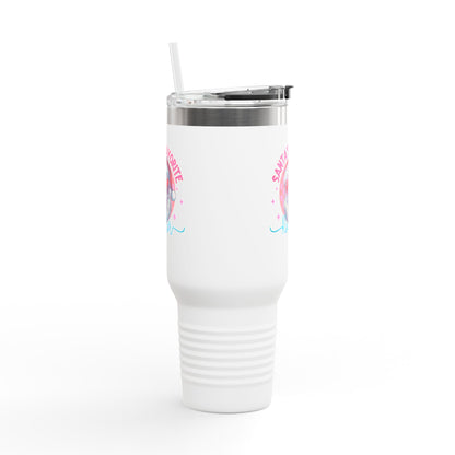 Santa’s Favorite Realtor Tumbler – 40 oz Stainless Steel Mug with Holiday Design