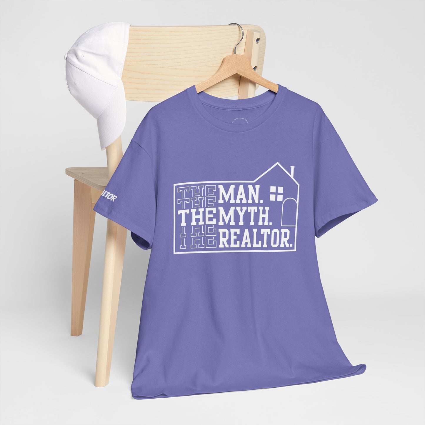 The Man. The Myth. The Realtor. Tee – Legendary Listings Start Here 🏠💬