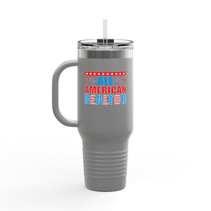 All American Realtor Tumbler – 40 oz Stainless Steel Mug with Patriotic Fireworks Design