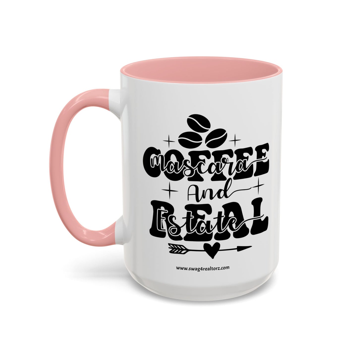 Coffee Mascara And Real Estate Realtor Accent Coffee Mug (11, 15oz)