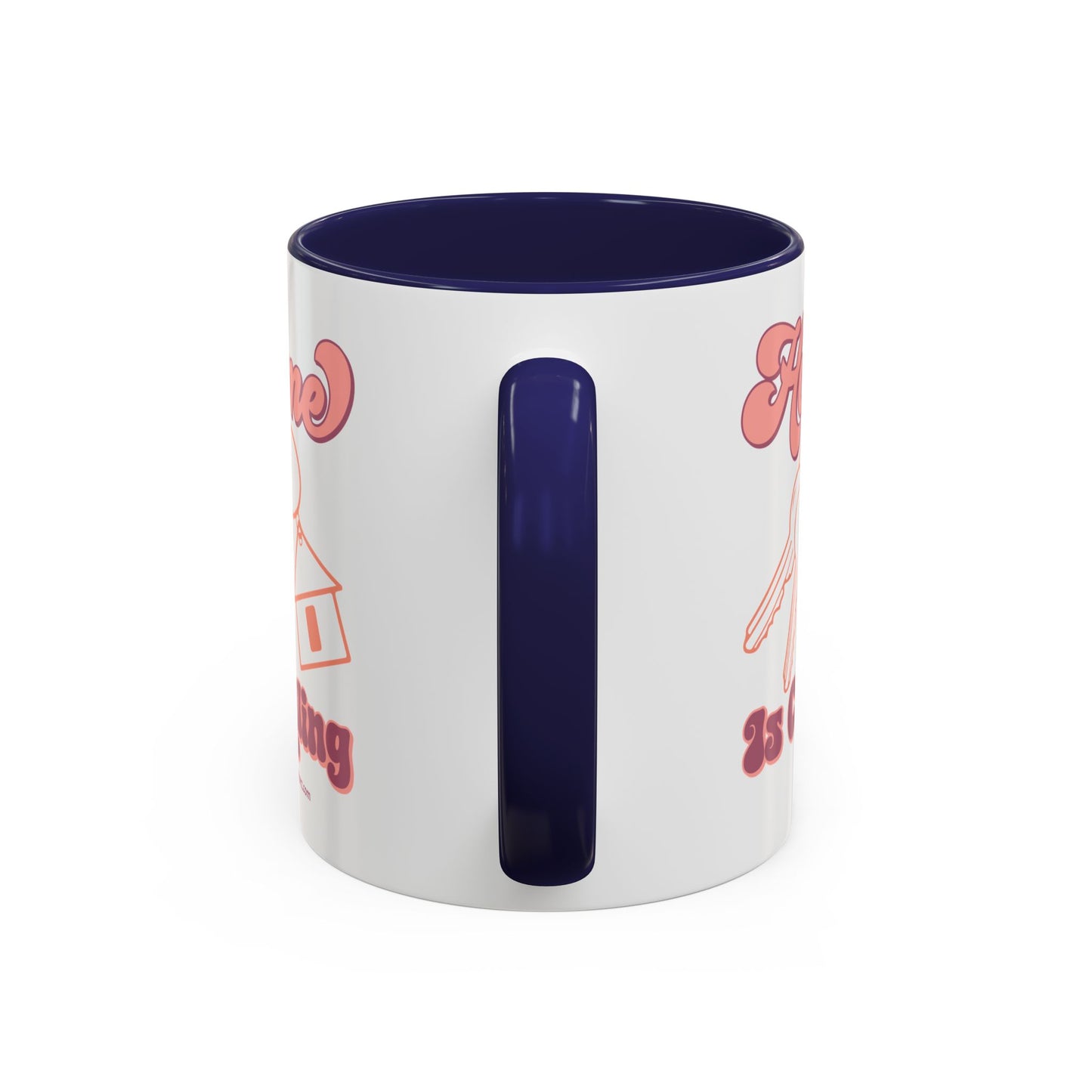 Home Is Calling Realtor Accent Coffee Mug (11, 15oz)