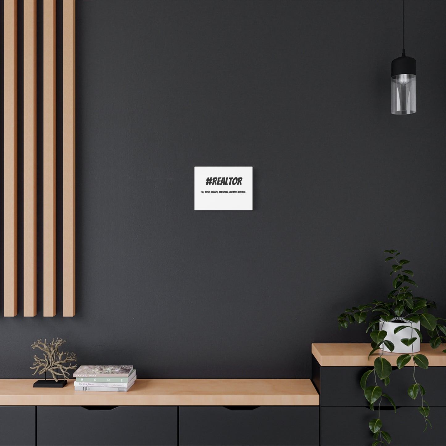Realtor Motivational Canvas Art | #REALTOR Wall Decor | Perfect Gift for Real Estate Agents