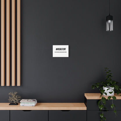 Realtor Motivational Canvas Art | #REALTOR Wall Decor | Perfect Gift for Real Estate Agents