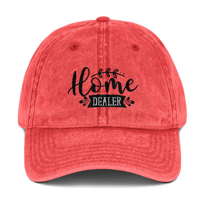 Home Dealer Hat – Real Estate Agent Script Font Cap