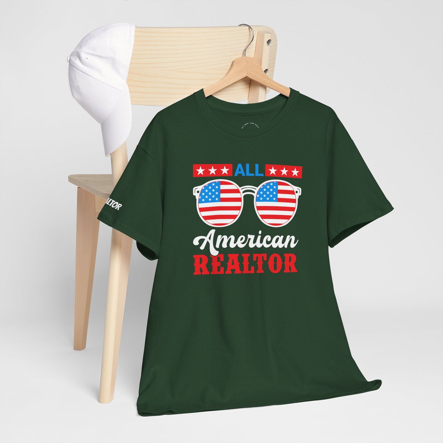 All American Realtor Tee – Selling Homes in Star-Spangled Style