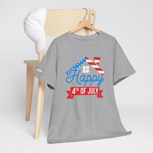 Happy 4th of July Realtor Tee – Stars, Stripes & Sold Signs